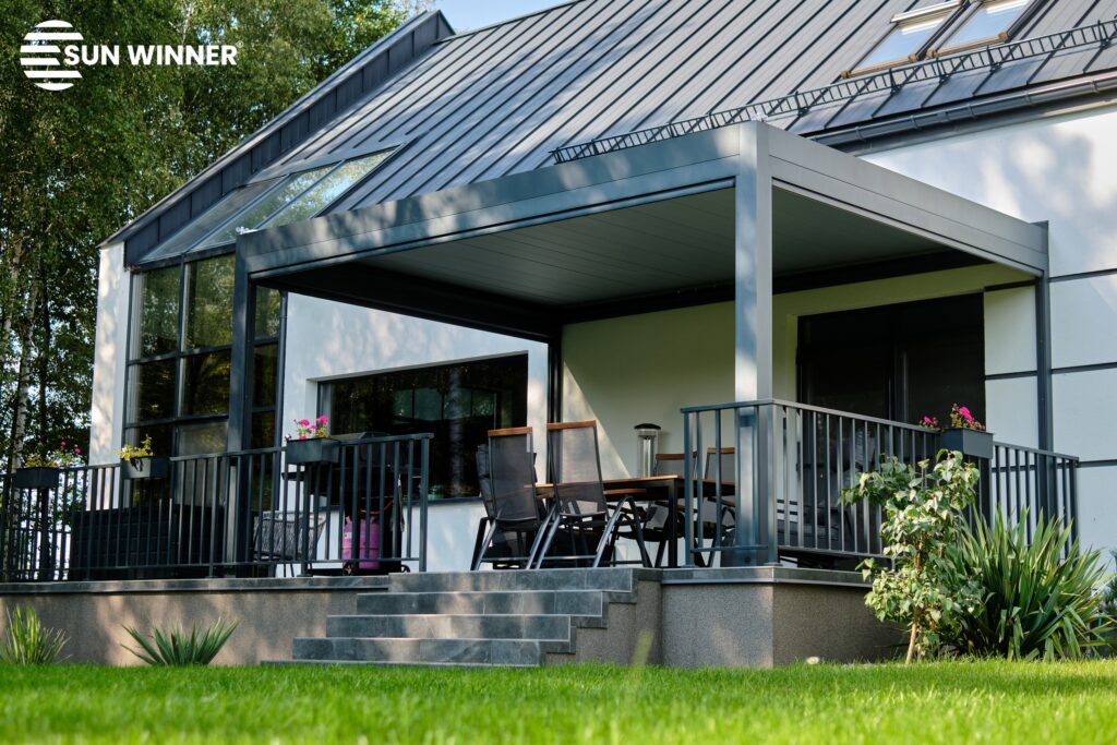 Pergola tarasowa lamelowa WIN CLIMATIC S500 - 01 - LOGO