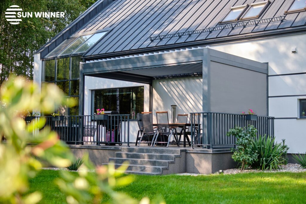 Pergola tarasowa lamelowa WIN CLIMATIC S500 - 23 - LOGO