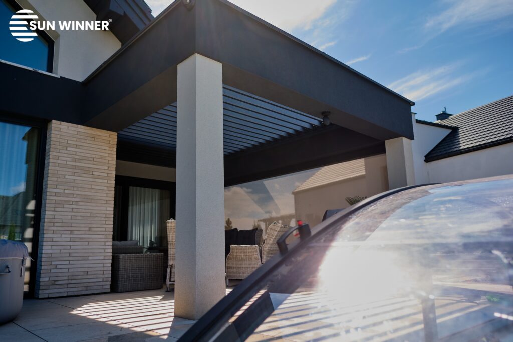 Pergola tarasowa lamelowa WIN CLIMATIC S500 - 236 - LOGO