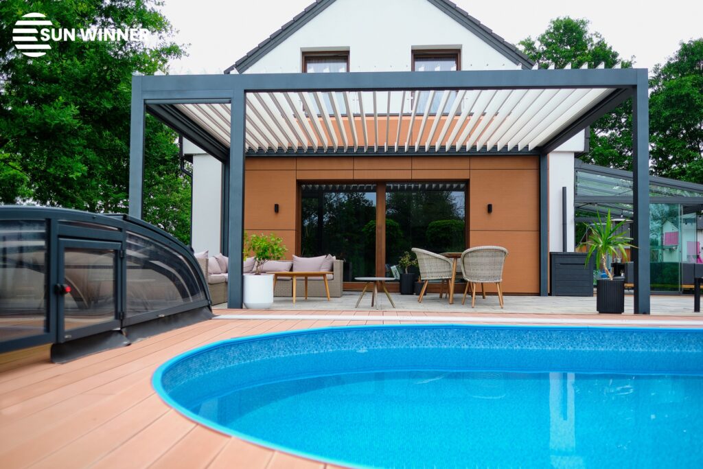 Pergola tarasowa lamelowa WIN CLIMATIC S500 - 41 - LOGO