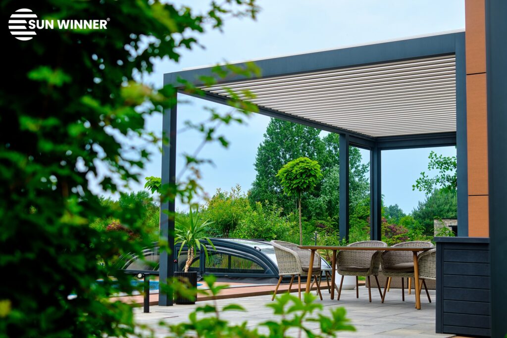 Pergola tarasowa lamelowa WIN CLIMATIC S500 - 44 - LOGO