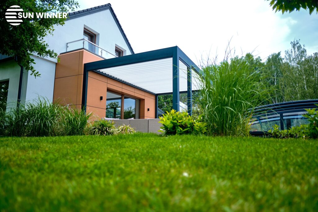 Pergola tarasowa lamelowa WIN CLIMATIC S500 - 50 - LOGO