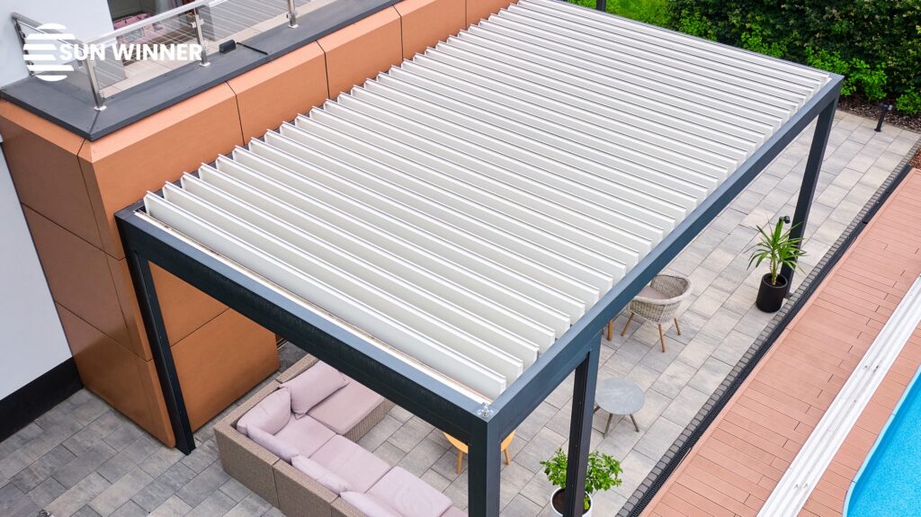 Pergola tarasowa lamelowa WIN CLIMATIC S500 - 51 - LOGO