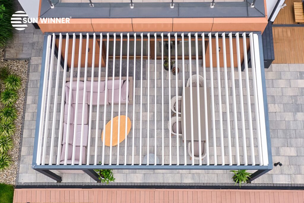 Pergola tarasowa lamelowa WIN CLIMATIC S500 - 52 - LOGO