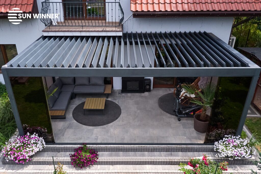 Pergola tarasowa lamelowa WIN CLIMATIC S500 - 81 - LOGO